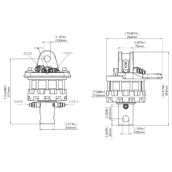 6 Ton Hydraulic Rotator- R6C