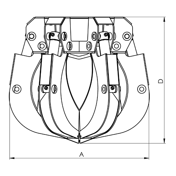 Truck Crane Polyp Grapple- PLY
