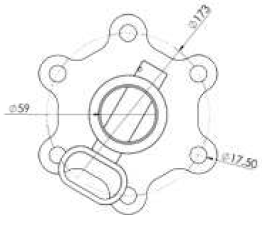 Rotator Flanges with 6 connection points FLG 6