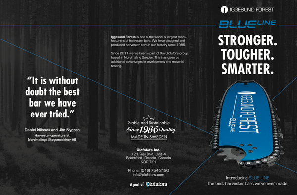 Iggesund Forest Blue Line Chainsaw Bars