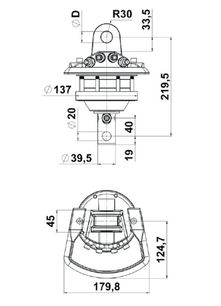 1.32 Ton Ferrari Hydraulic Rotator- FR15