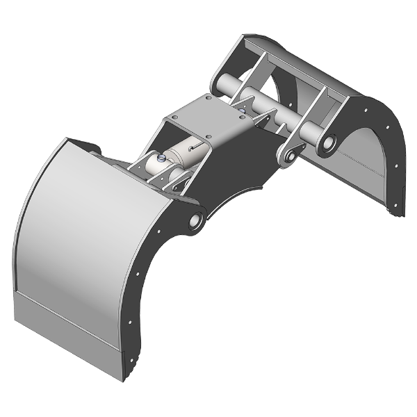 Light Clamshell Bucket with Optional Sidewalls- CLA-MR