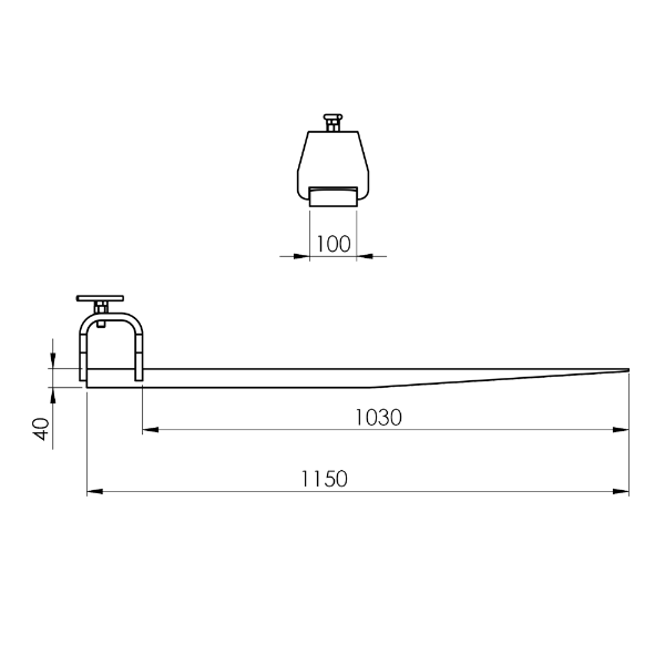 Manual adjustable pallet fork- FPM